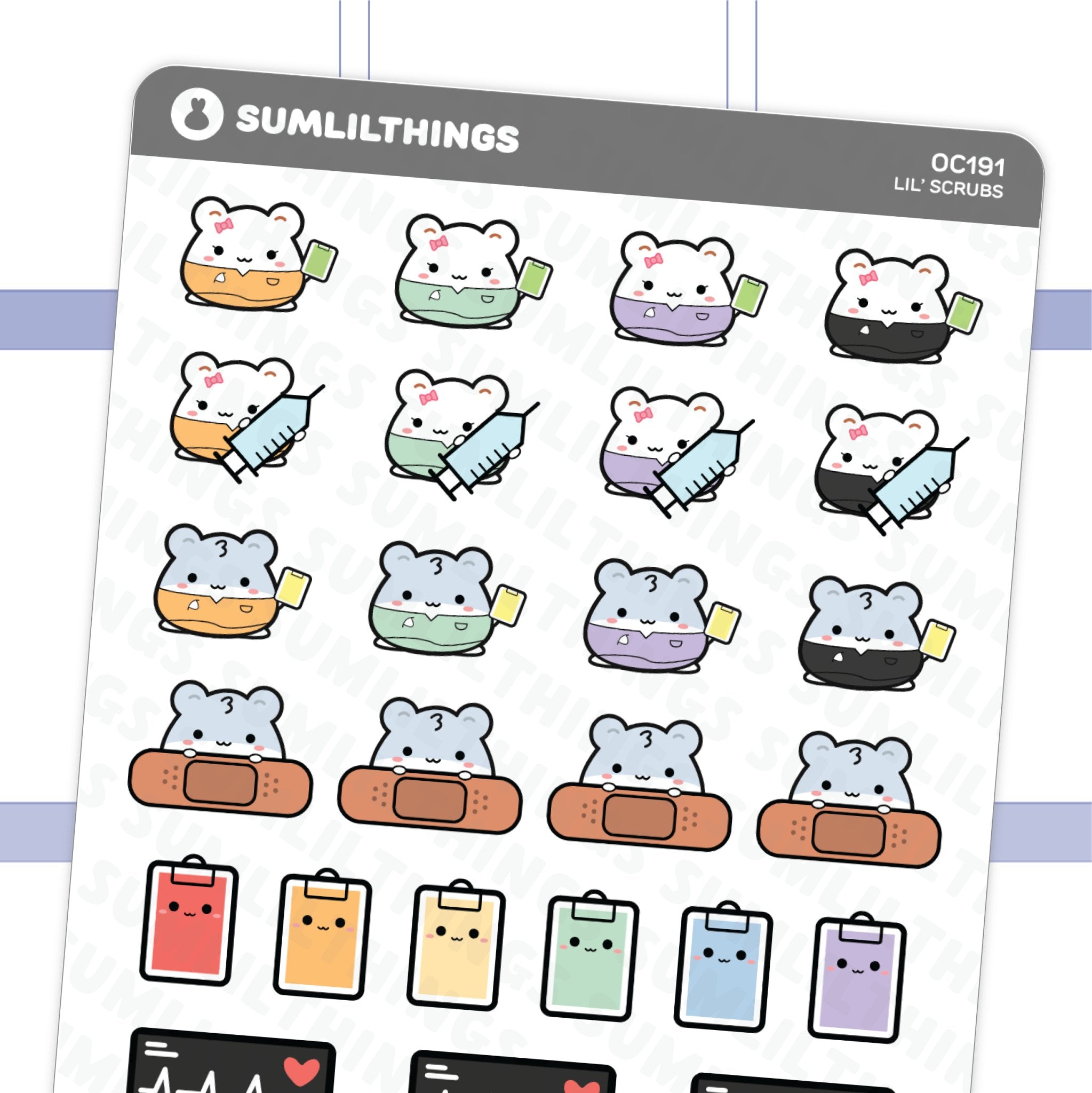 Lil' Scrubs Stickers - SumLilThings