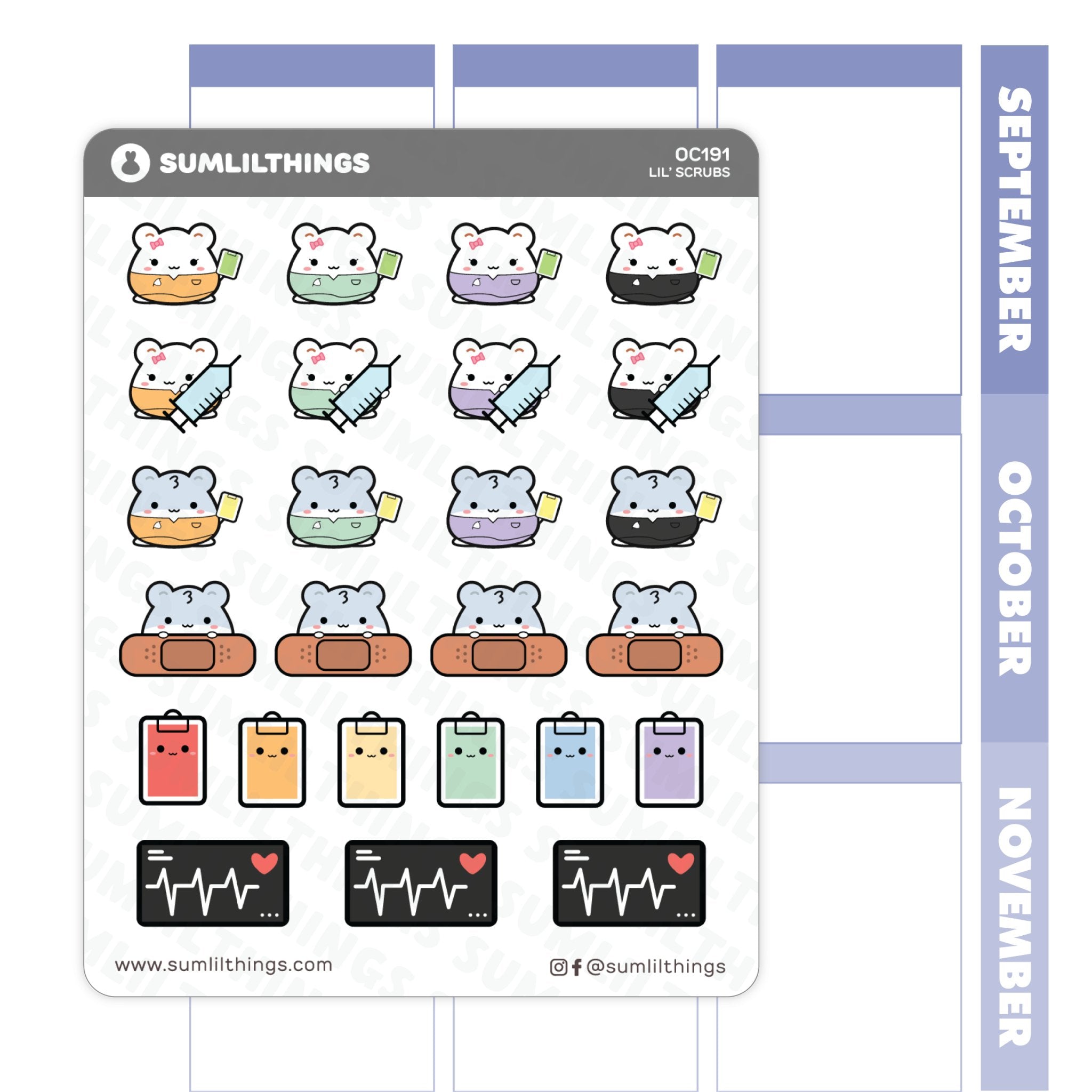 Lil' Scrubs Stickers - SumLilThings