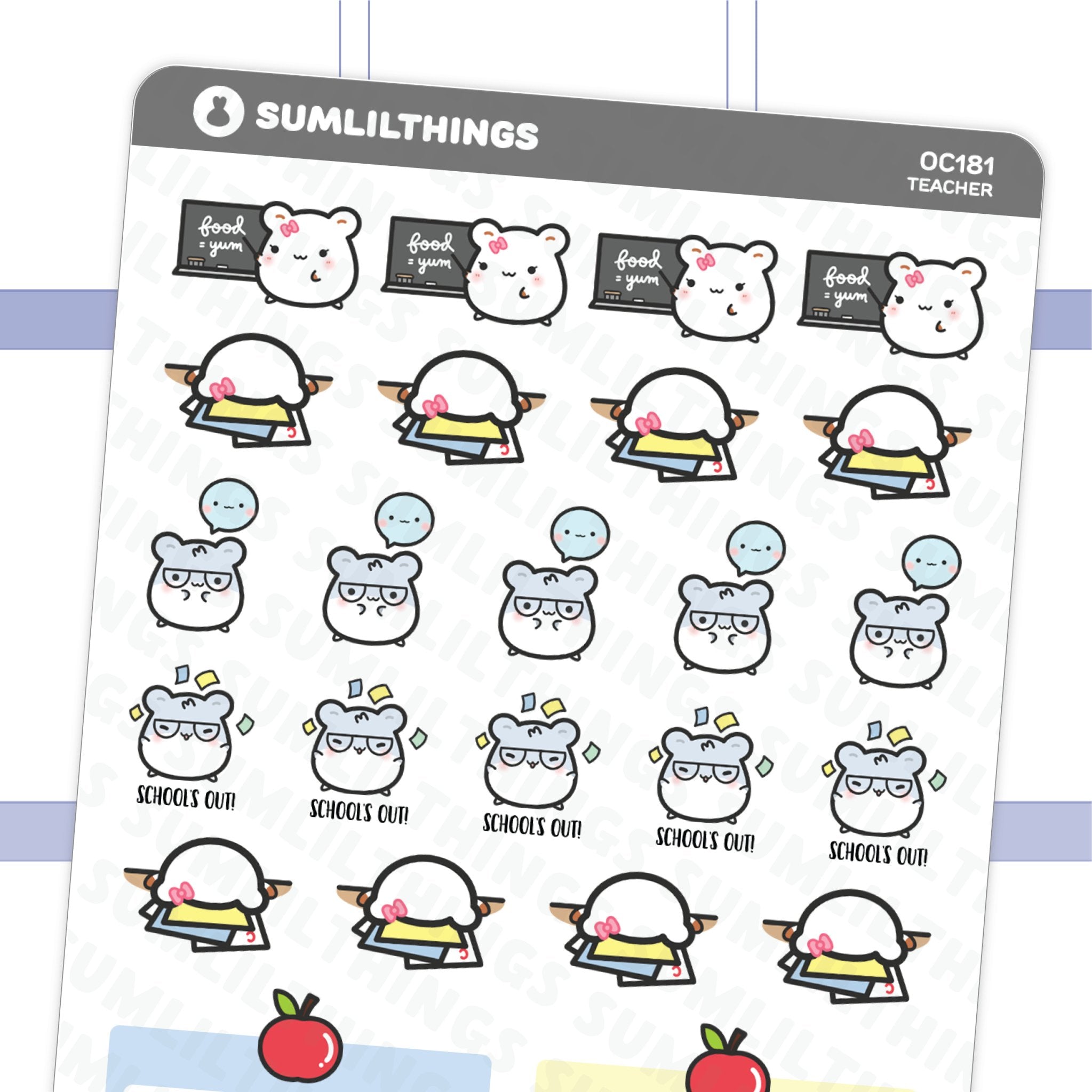 Lil' Teacher Stickers - SumLilThings