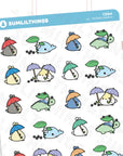 Lil' Totoro March Stickers - SumLilThings