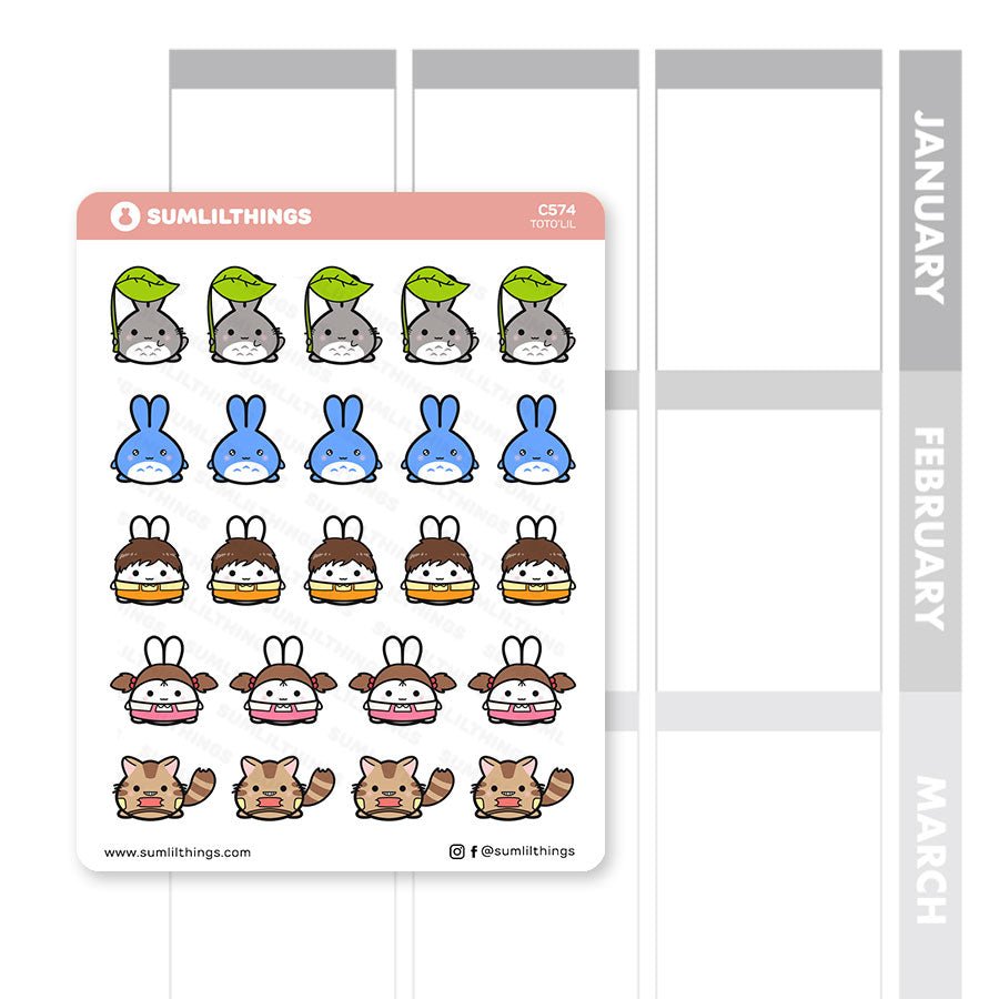 Lil' Totoro Stickers - SumLilThings