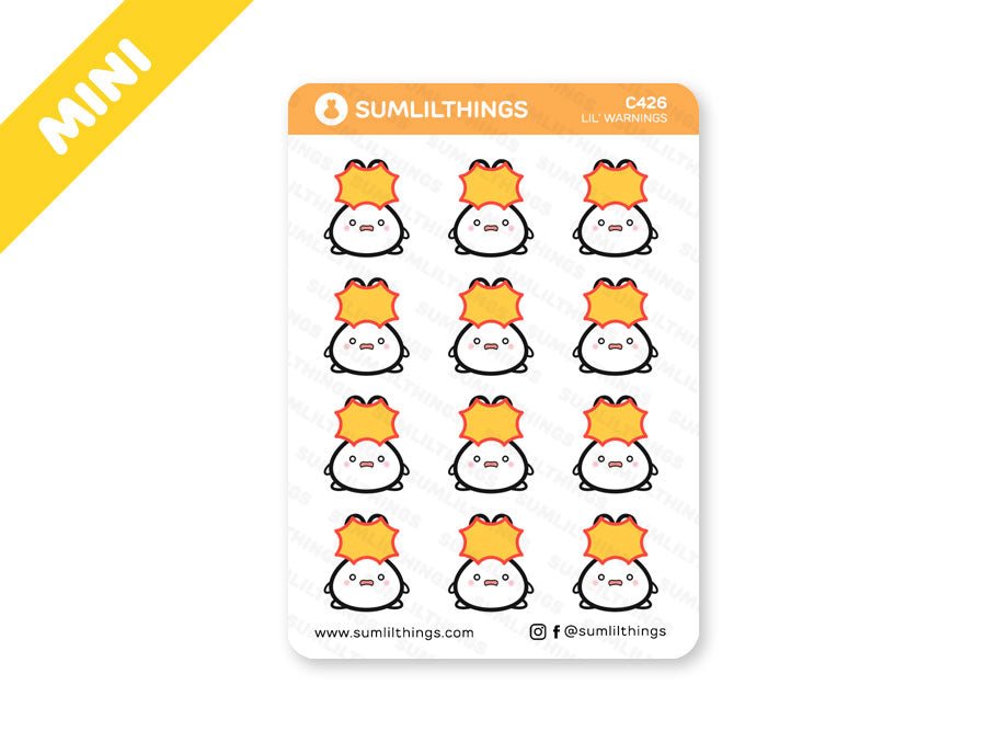 Lil' Warnings Stickers - SumLilThings