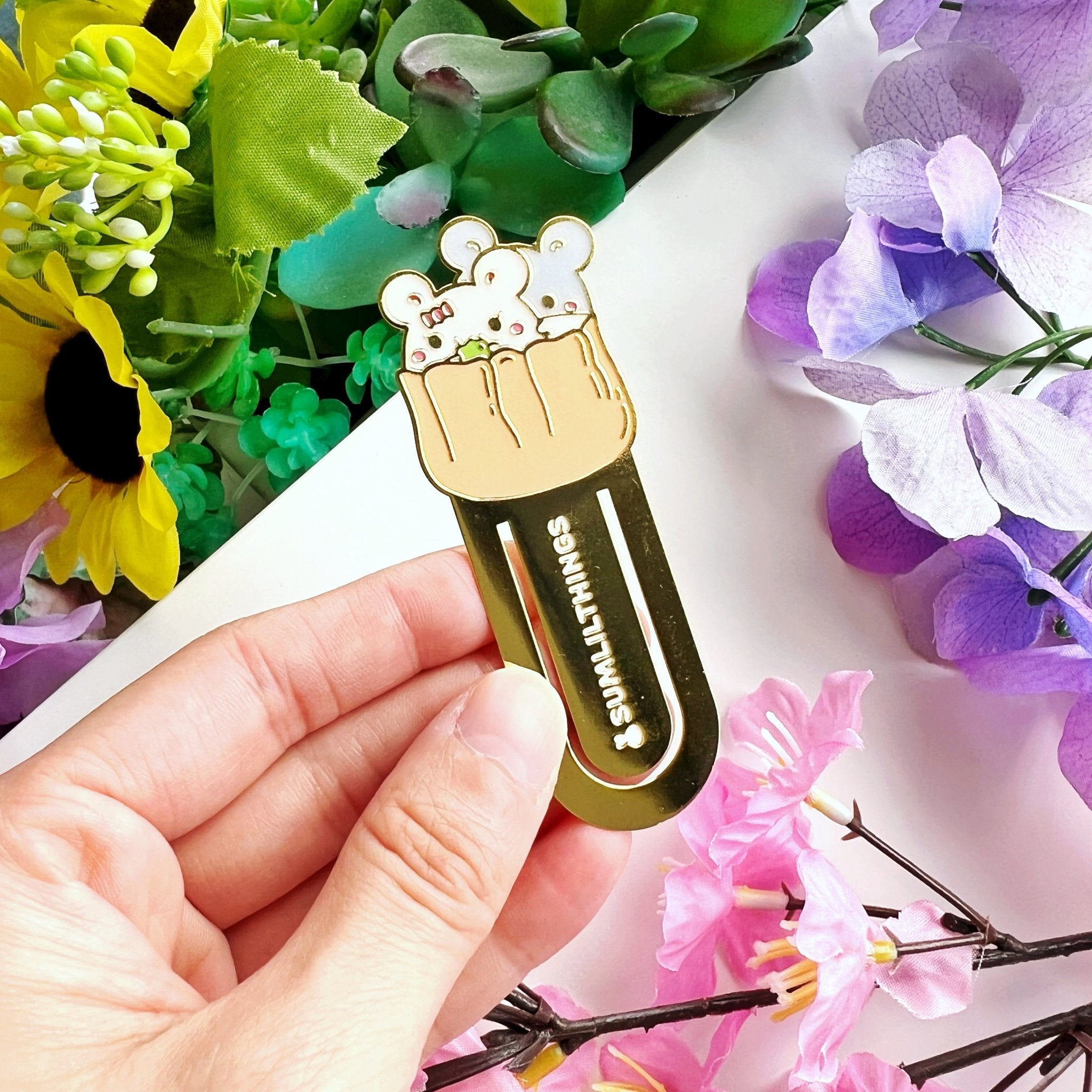 Metal Bookmark - Shumai Oatmeal & Cinnamon - SumLilThings