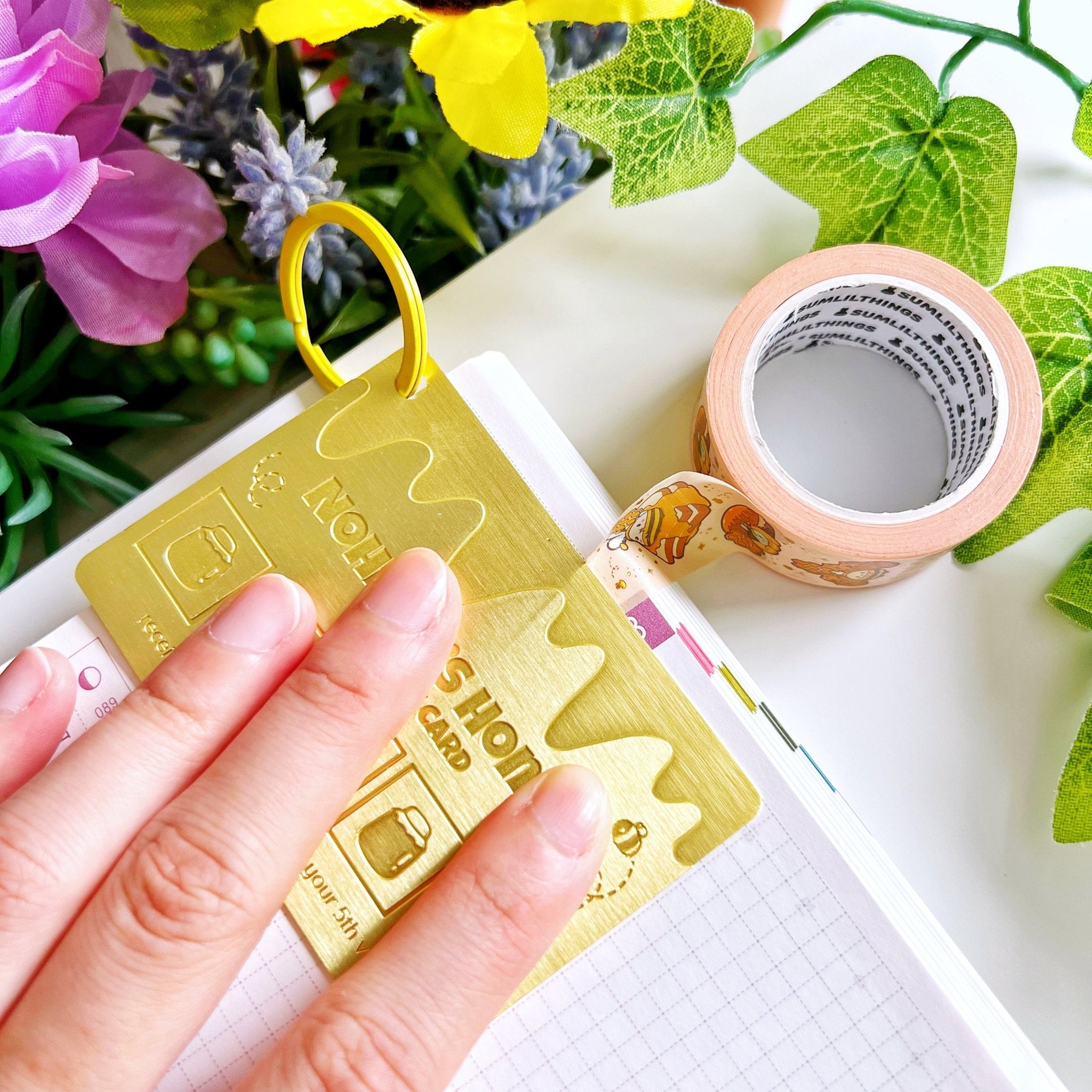Metal Washi Cutter - Lil' Honey Shop Reward Card - SumLilThings