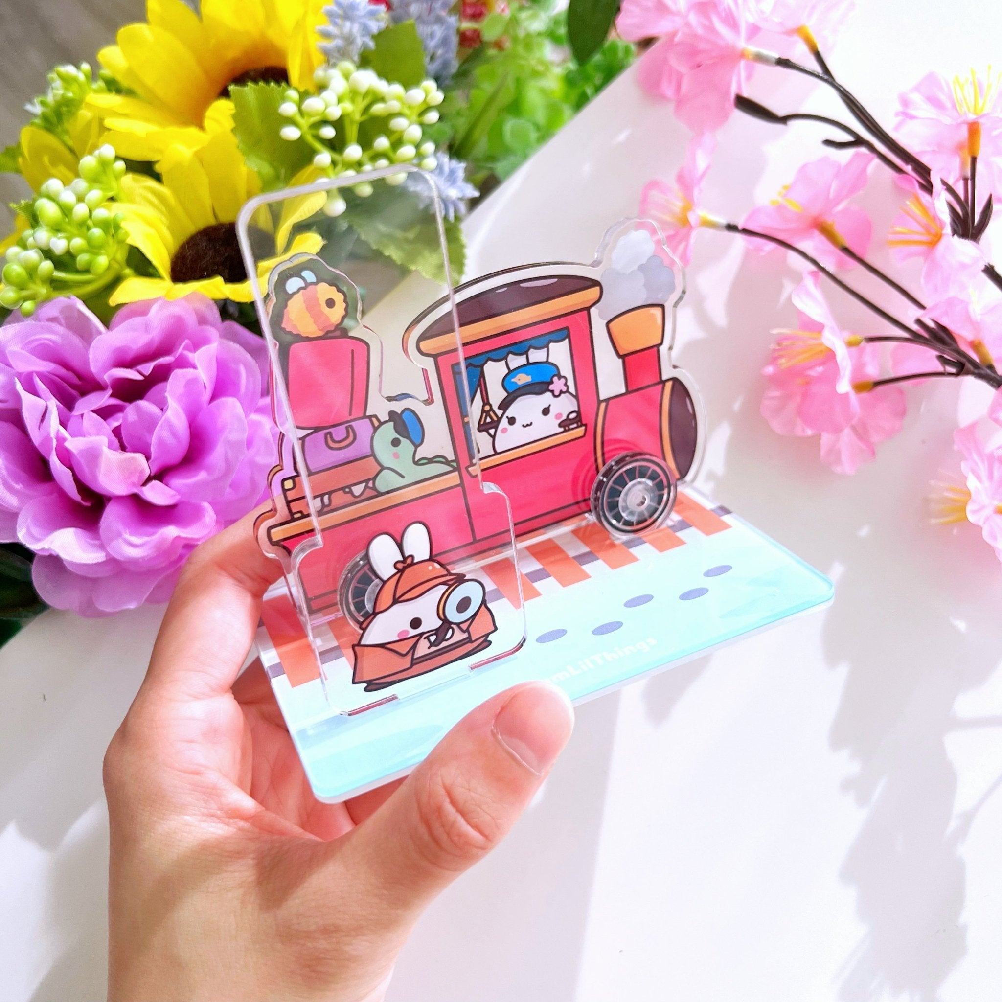 Misfit Express Train Station with Moving Train Washi Tower® - SumLilThings