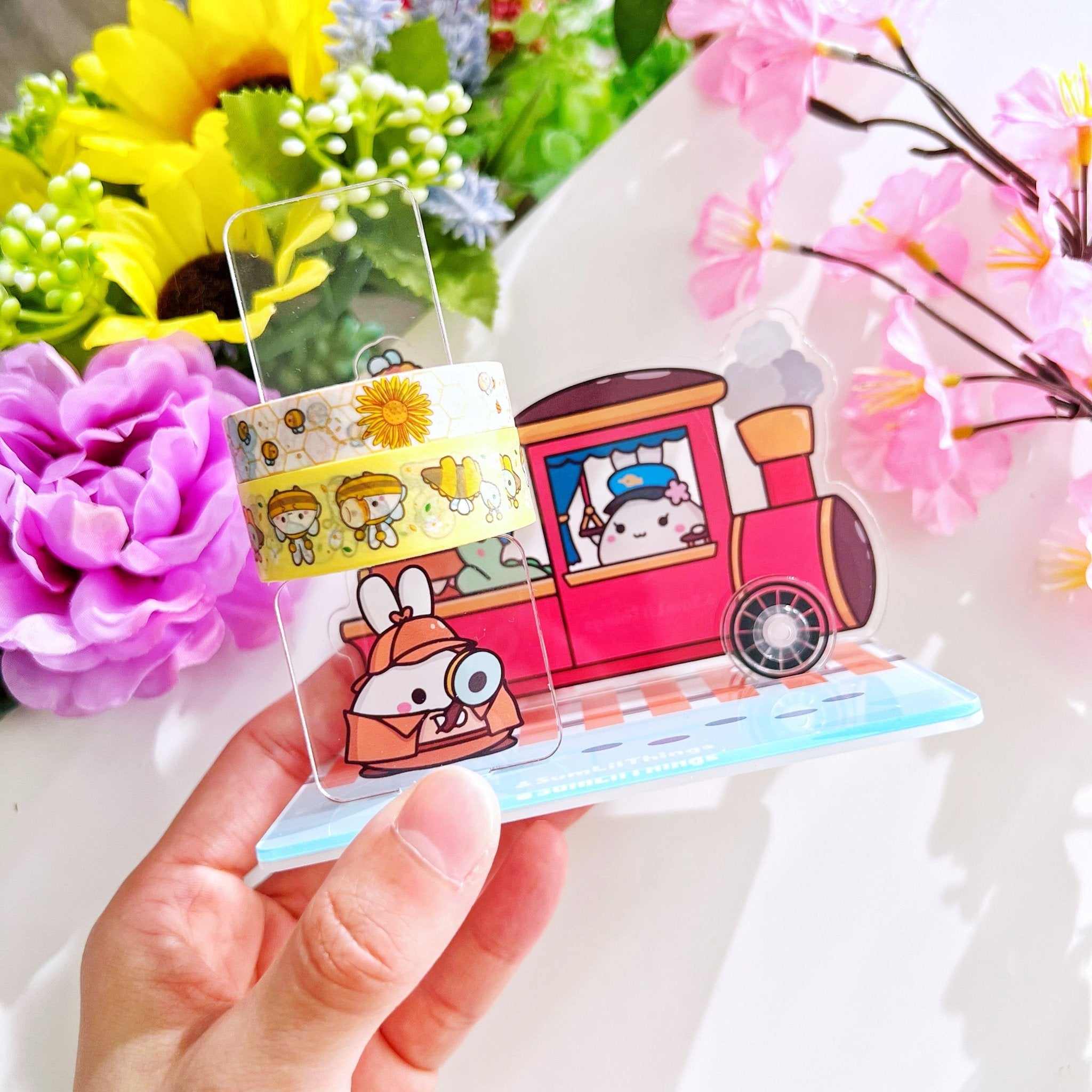 Misfit Express Train Station with Moving Train Washi Tower® - SumLilThings