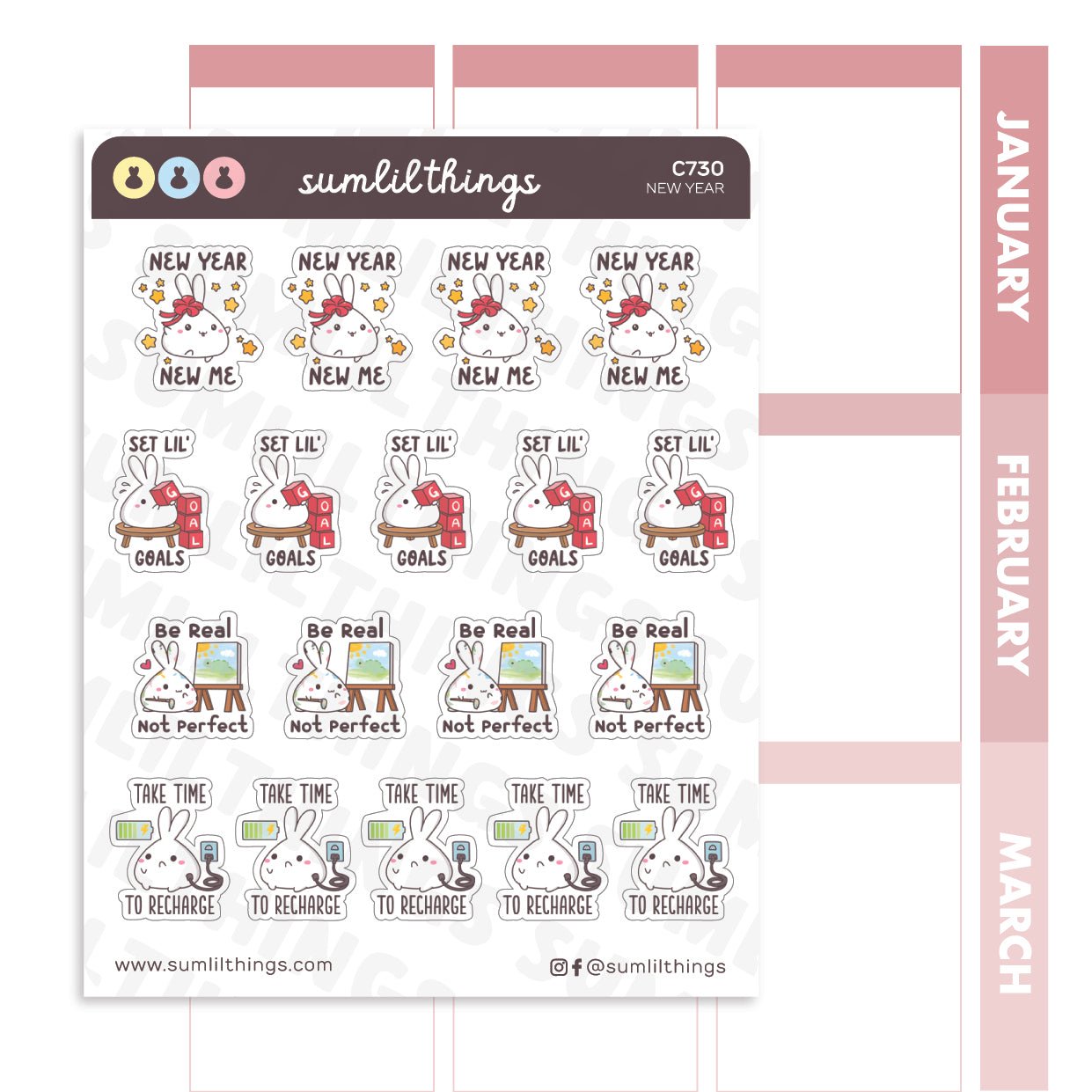 New Year New Me Stickers - SumLilThings