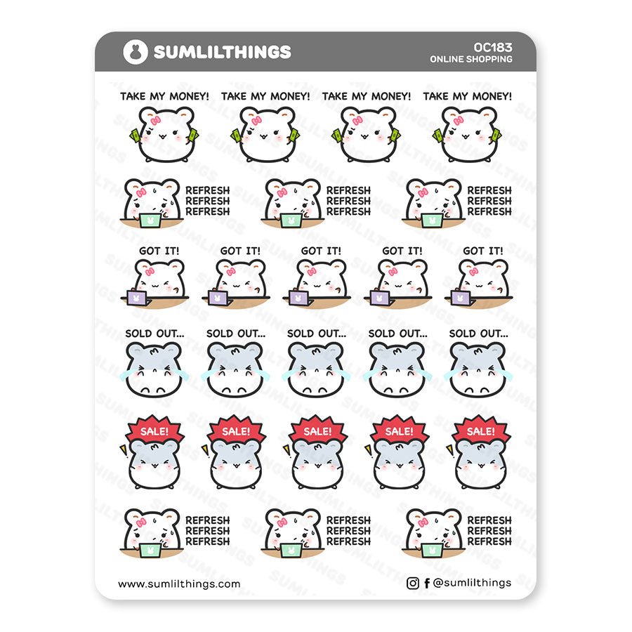 Online Shopping Stickers - SumLilThings