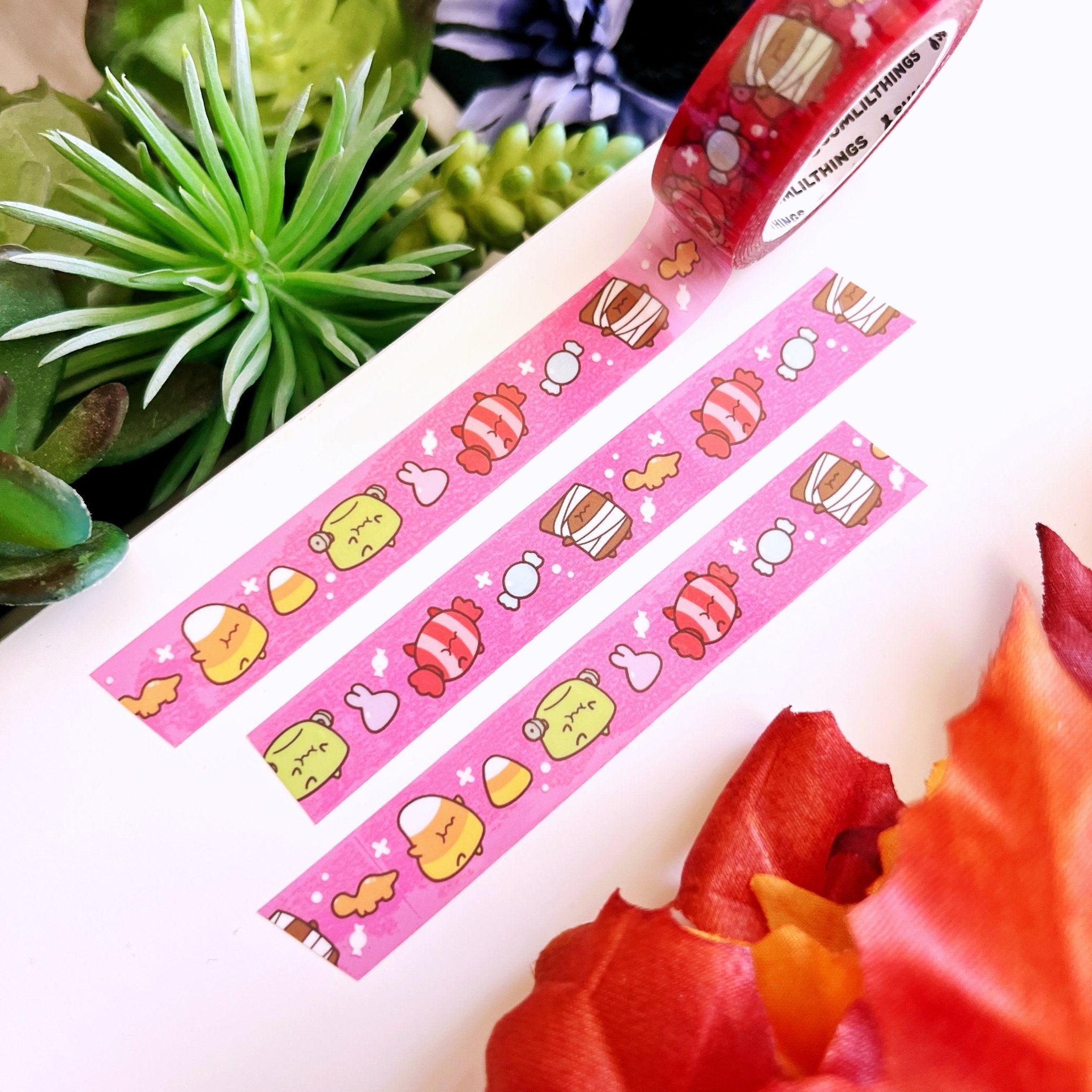 PET Clear Tape - Haunted Candies - Transparent - 15mm - SumLilThings