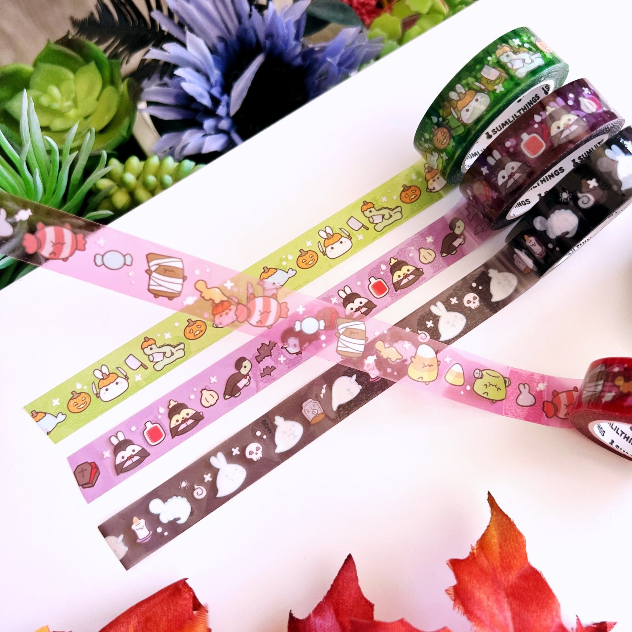 PET Clear Tape - Haunted Candies - Transparent - 15mm - SumLilThings