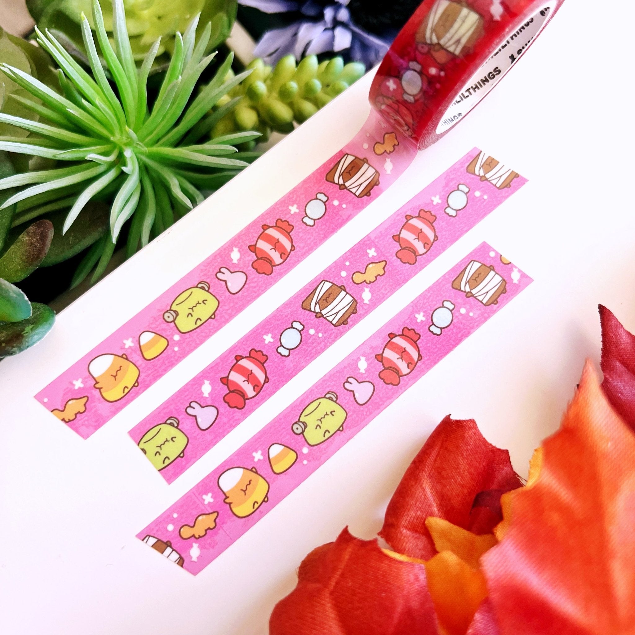 PET Clear Tape - Haunted Candies - Transparent - 15mm - SumLilThings