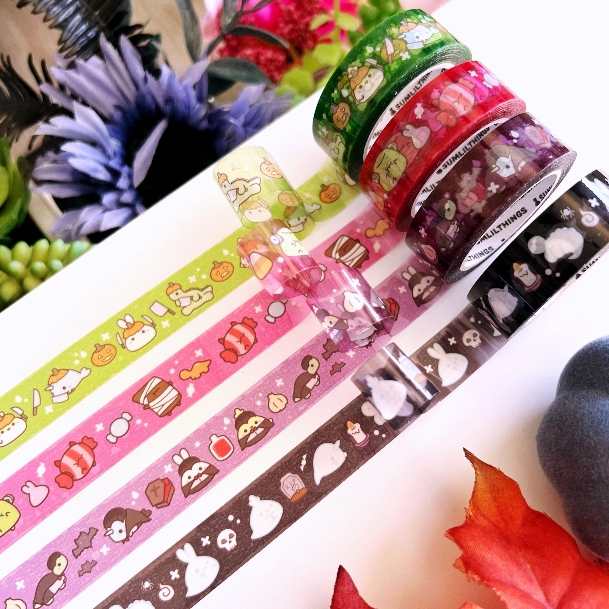 PET Clear Tape - Lil' Ghosts - Transparent - 15mm - SumLilThings