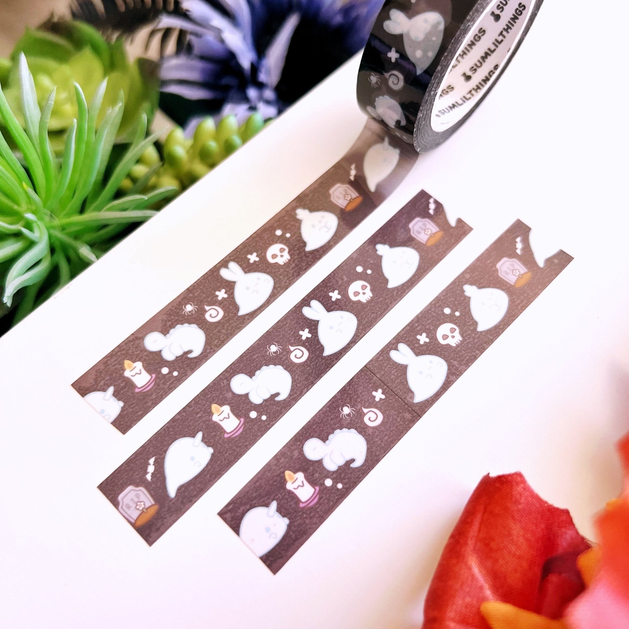 PET Clear Tape - Lil' Ghosts - Transparent - 15mm - SumLilThings