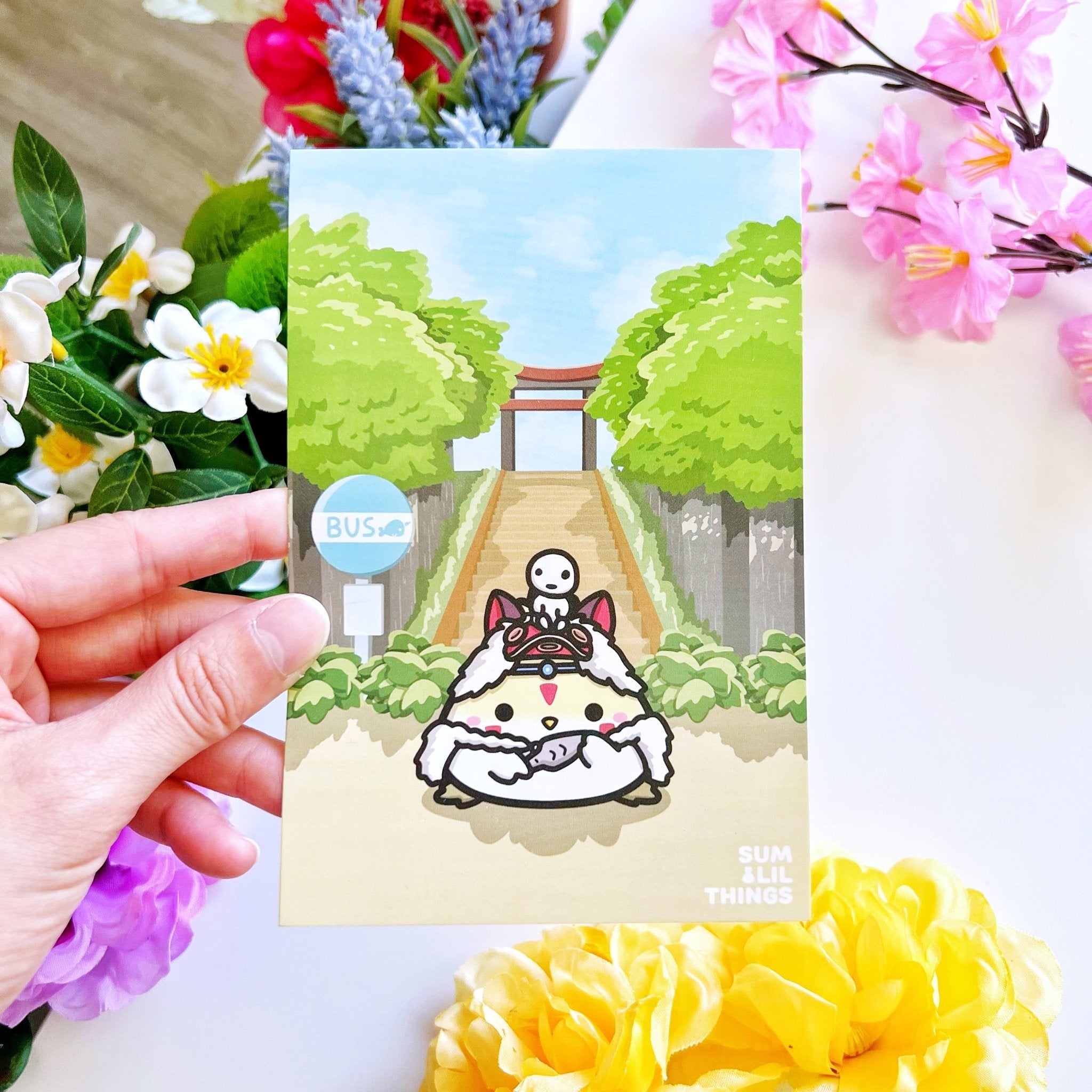 Postcard - Lil' Princess Mononoke - SumLilThings