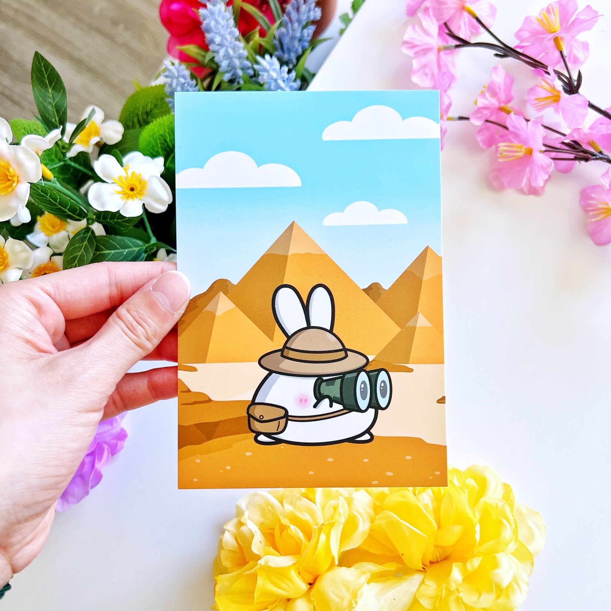 Postcard - Pyramids of Giza - SumLilThings