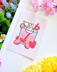 Postcard - Strawberry Soda (Mimi) - SumLilThings