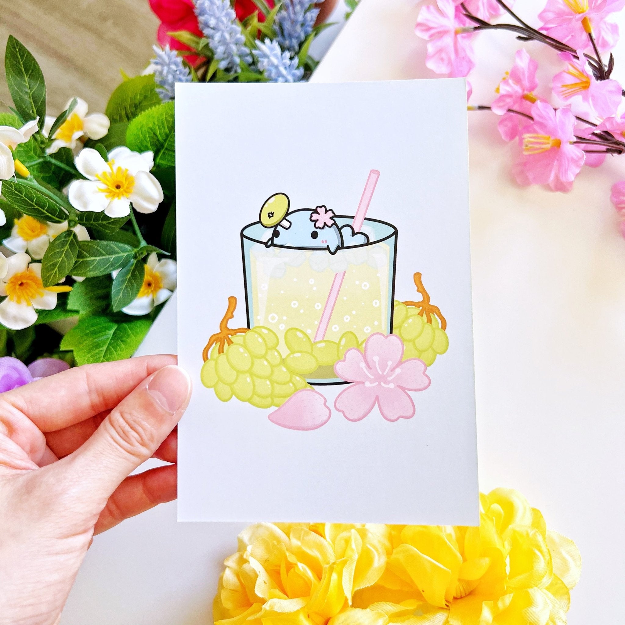 Postcard - White Grape Soda (Narnar) - SumLilThings