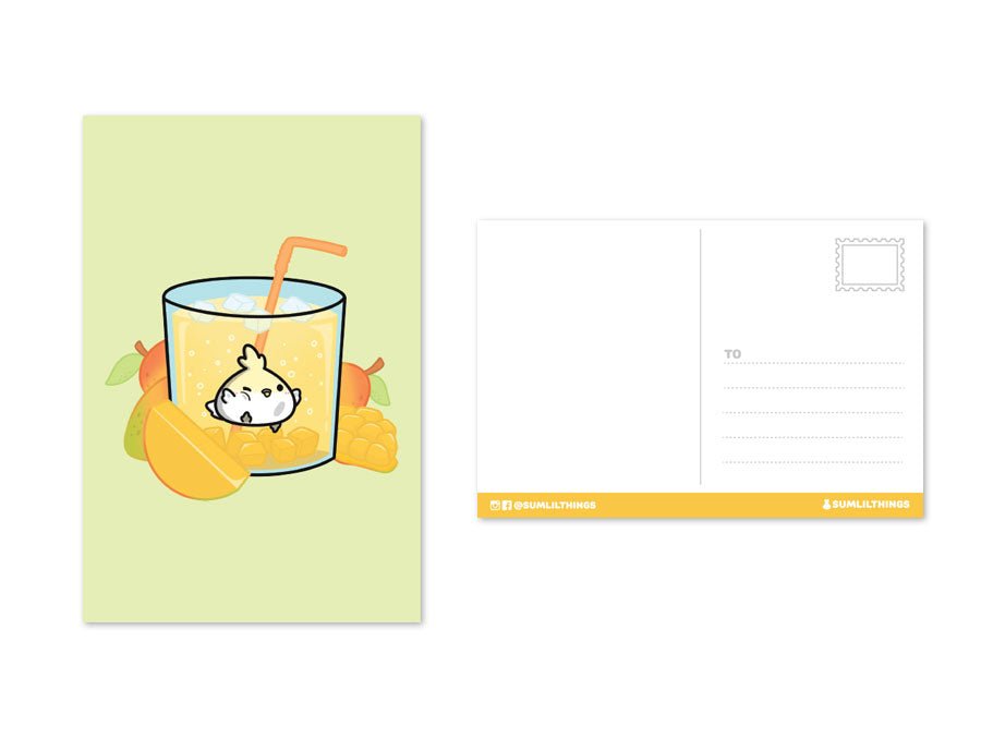 Postcards - Lil' Splash of Fruits (5 designs) - SumLilThings