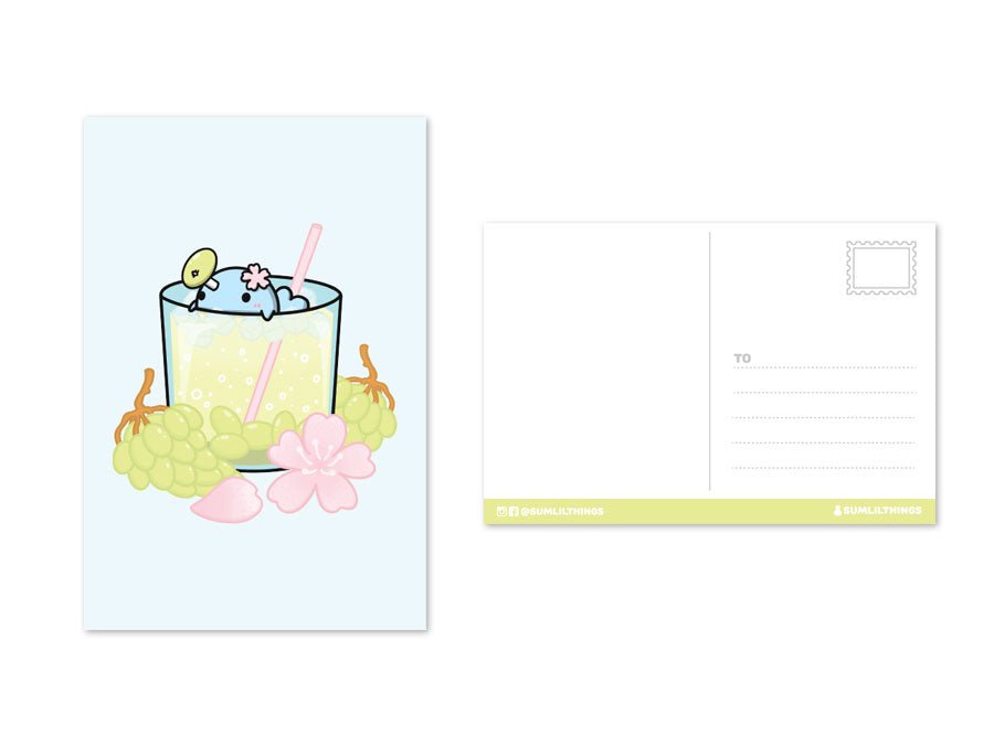 Postcards - Lil' Splash of Fruits (5 designs) - SumLilThings