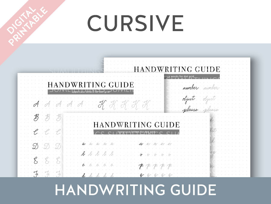 Practice Guide - Cursive Handwriting (Digital Product) - SumLilThings