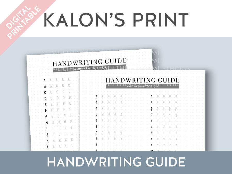 Practice Guide - Printed Handwriting (Digital Product) - SumLilThings