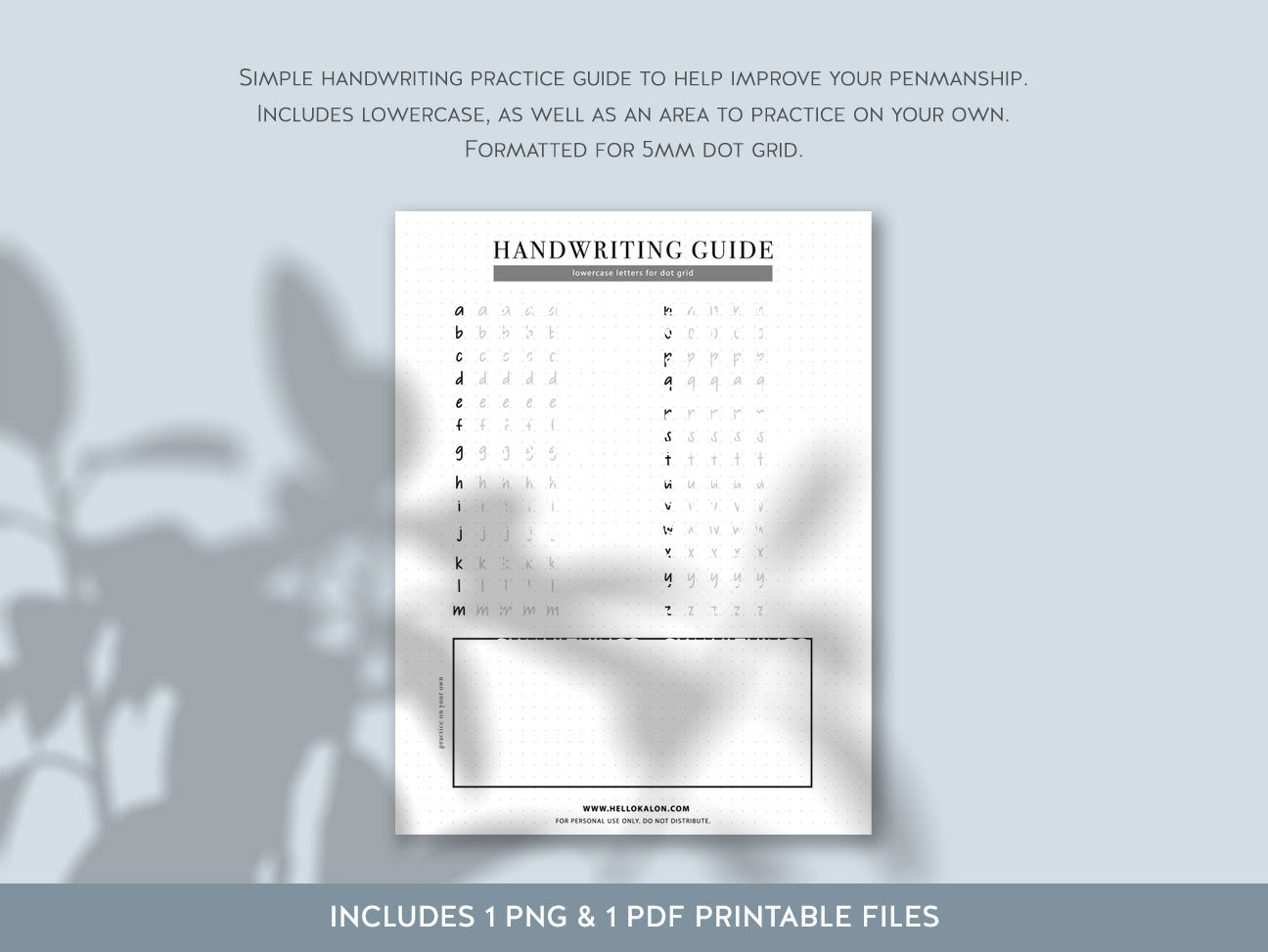 Practice Guide - Sharp Print Handwriting (Digital Product) - SumLilThings