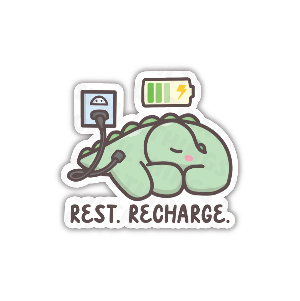 Rest Recharge Vinyl Sticker - SumLilThings