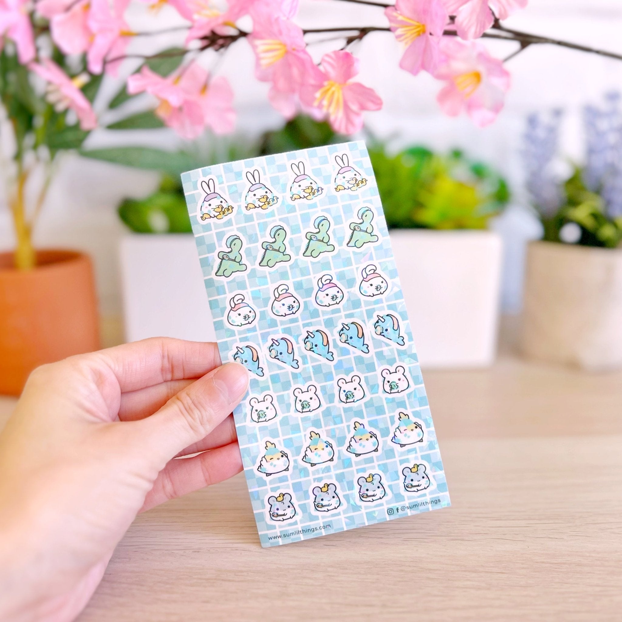 Seal Sticker - Bathtime - Holographic - SumLilThings