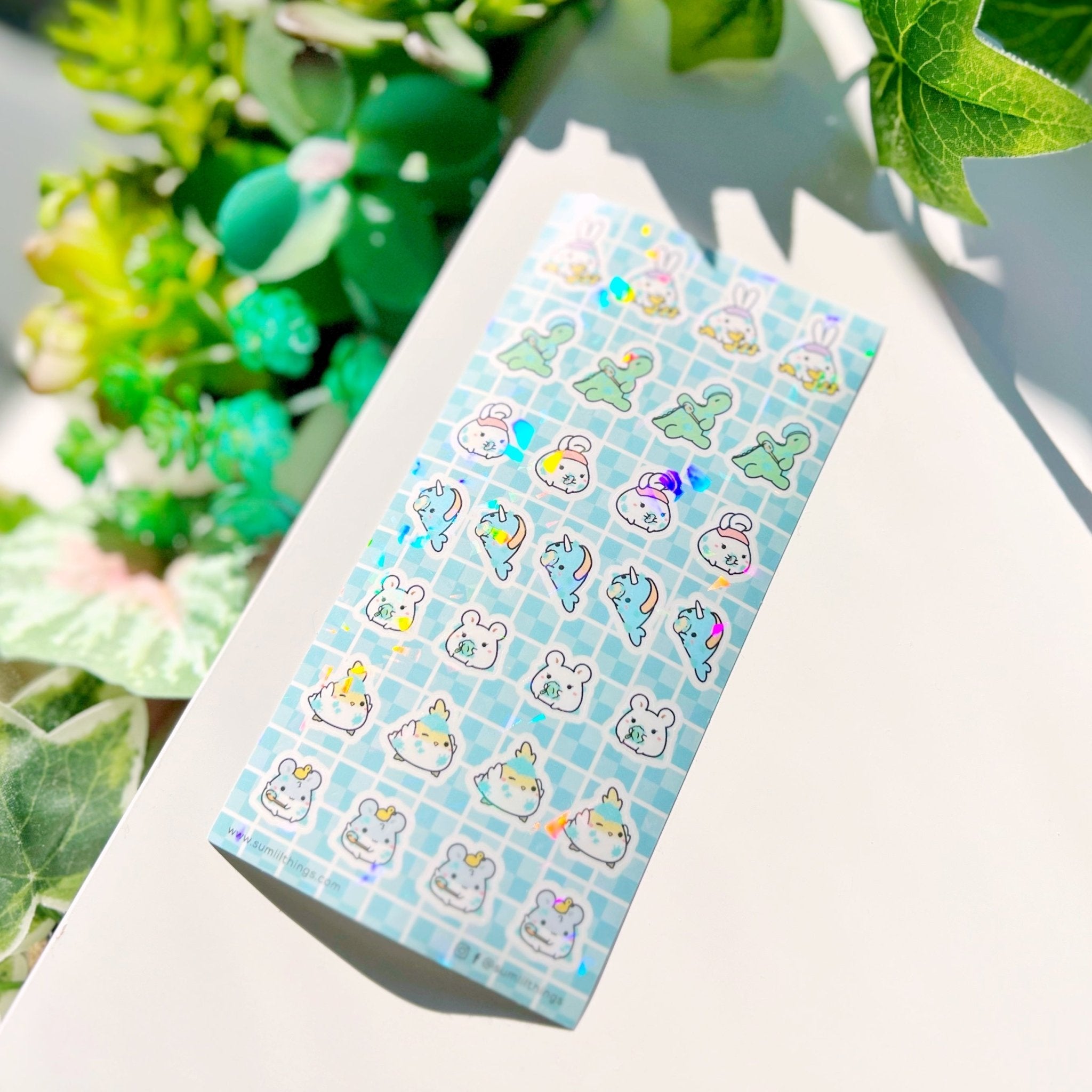 Seal Sticker - Bathtime - Holographic - SumLilThings