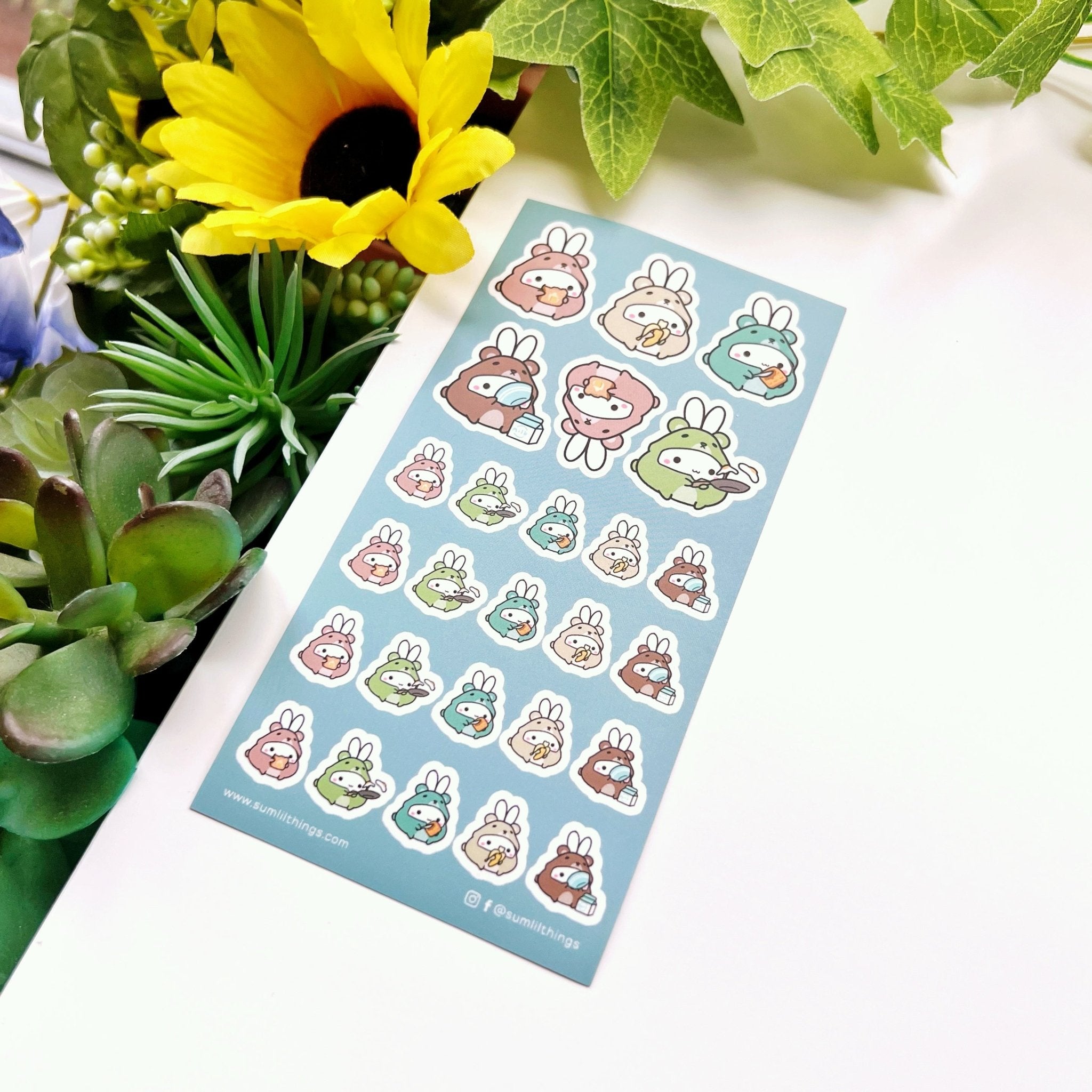 Seal Sticker - Bear Onesies & Breakfast Food - SumLilThings