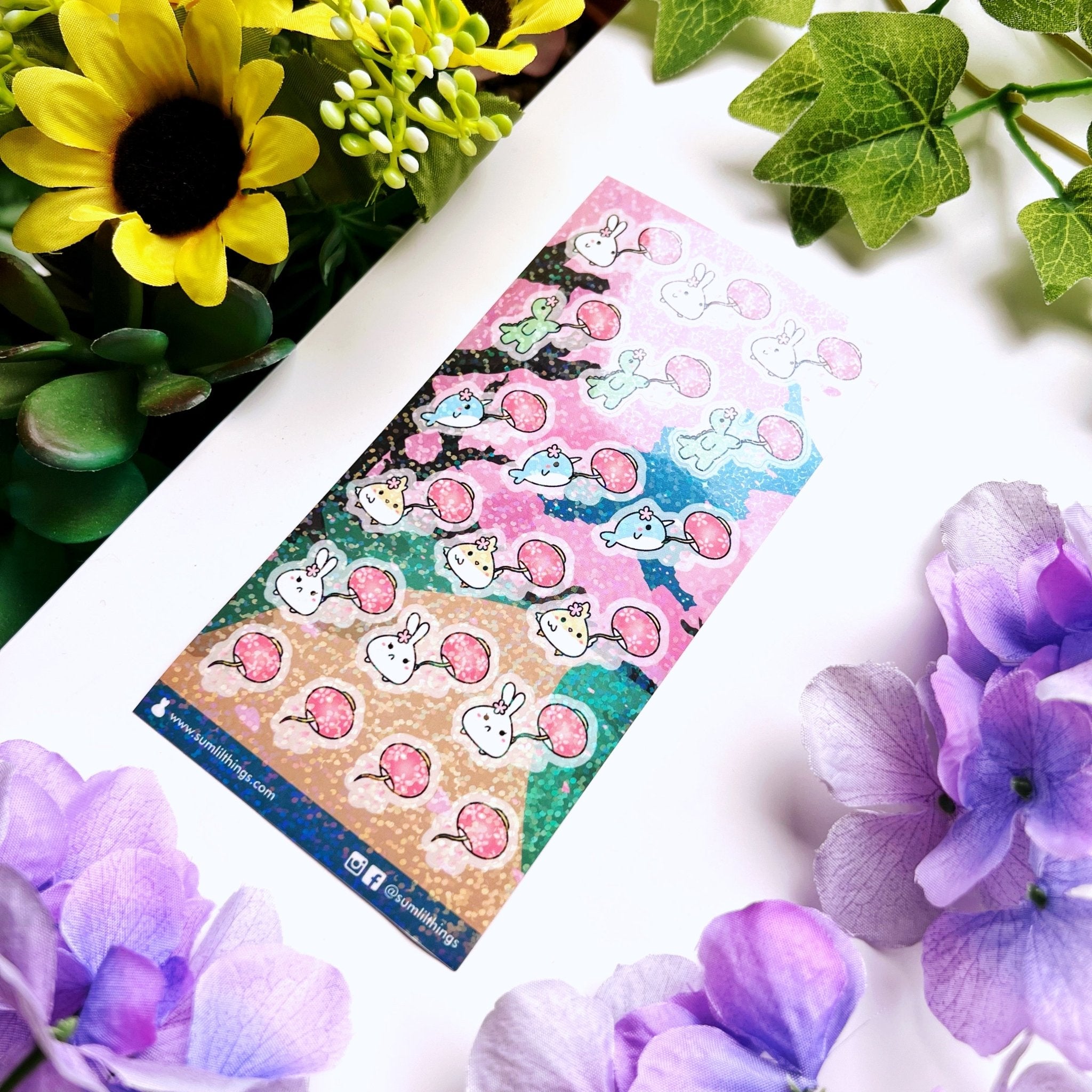 Seal Sticker - Floating Lanterns - Holographic - SumLilThings