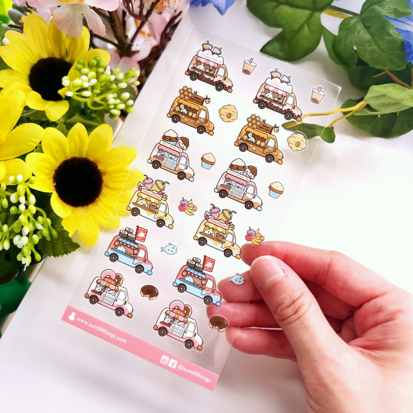 Seal Sticker - Food Trucks - Transparent - SumLilThings