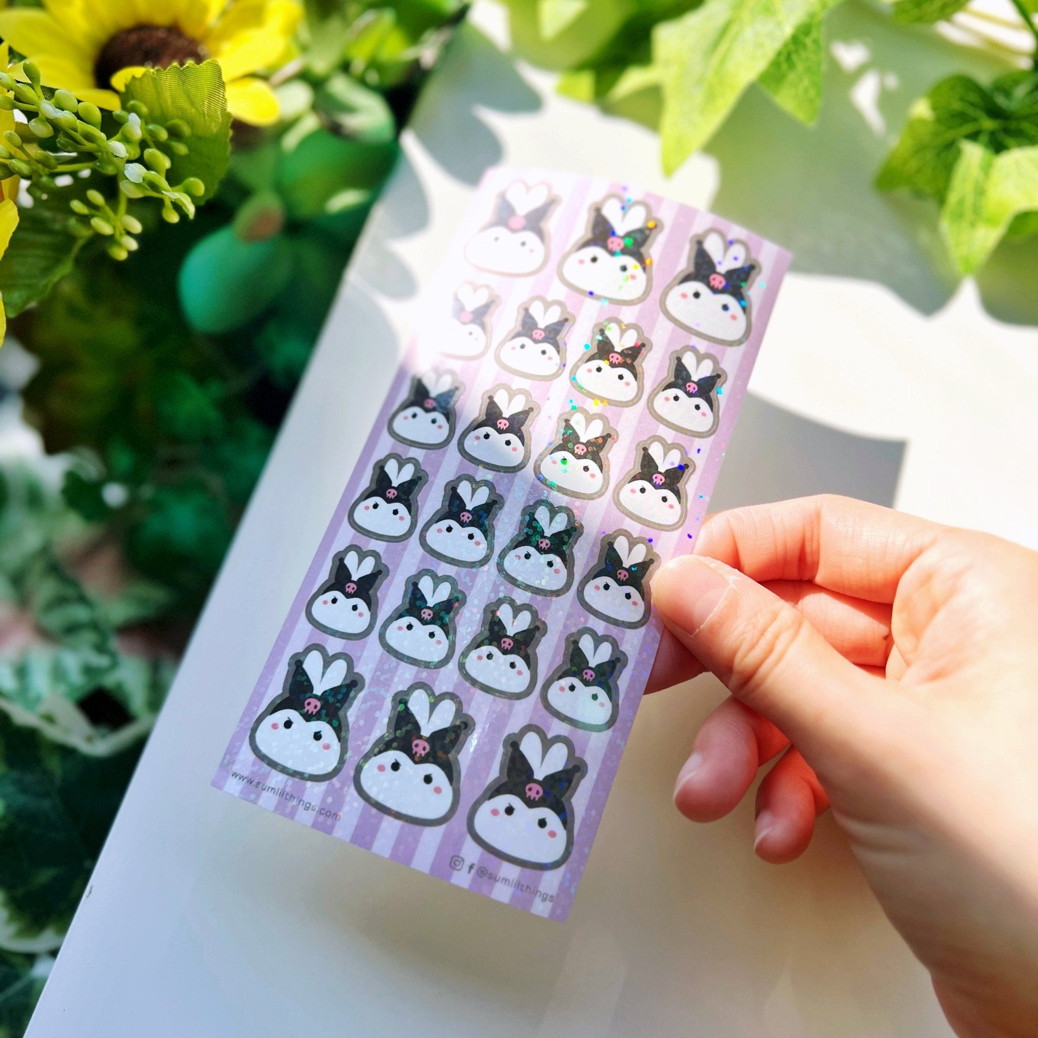 Kuromi Schedule Seal Translucent Sticker