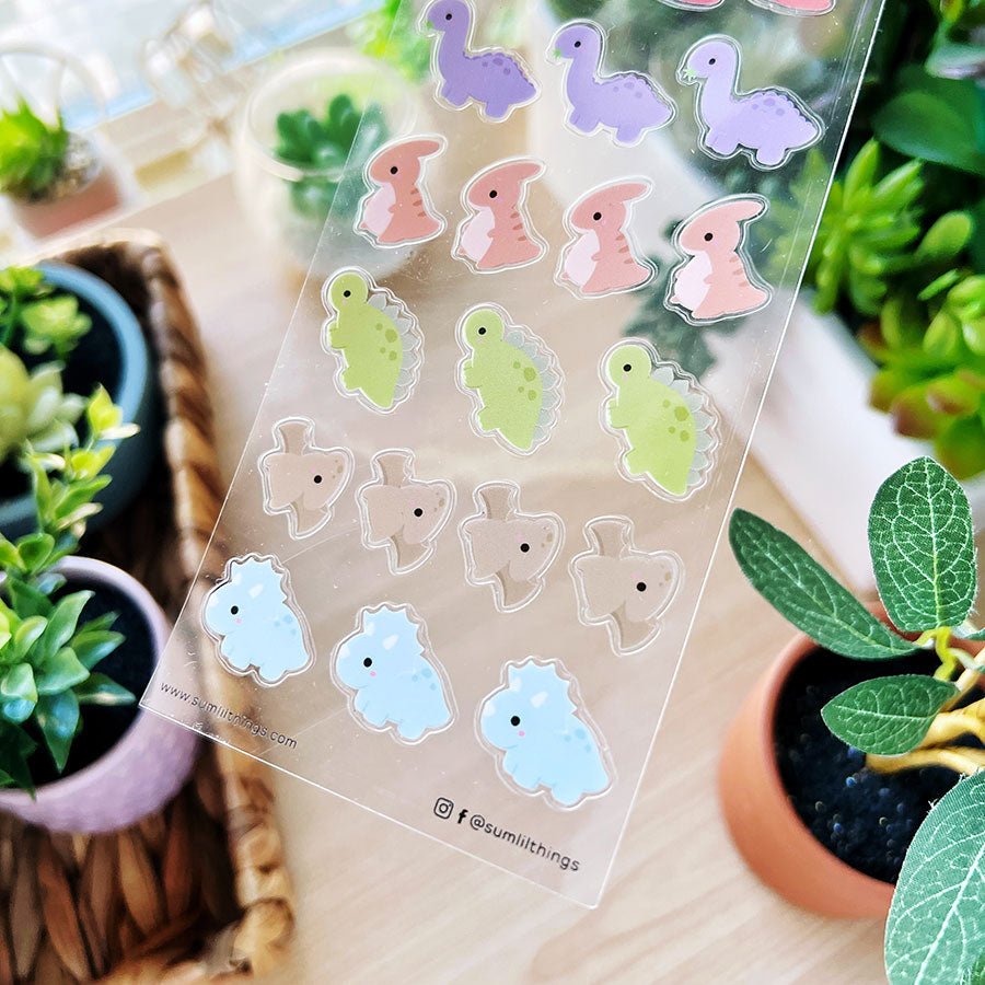 Seal Sticker - Lil' Dinohs - Transparent - SumLilThings