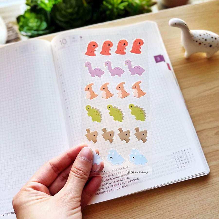 Seal Sticker - Lil' Dinohs - Transparent - SumLilThings