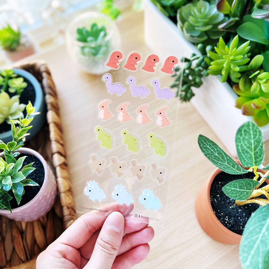 Seal Sticker - Lil' Dinohs - Transparent - SumLilThings