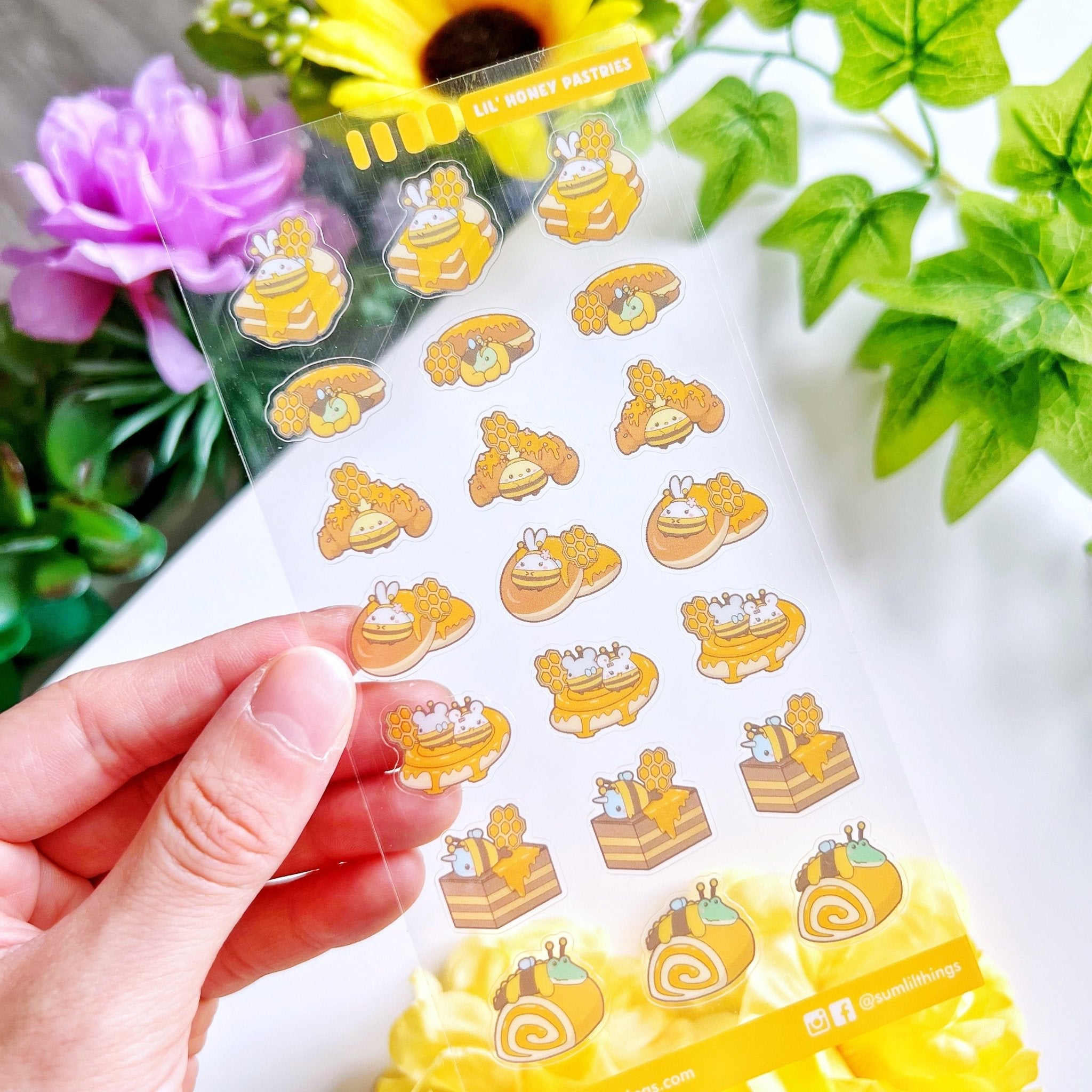 Seal Sticker - Lil' Honey Pastries - Transparent - SumLilThings