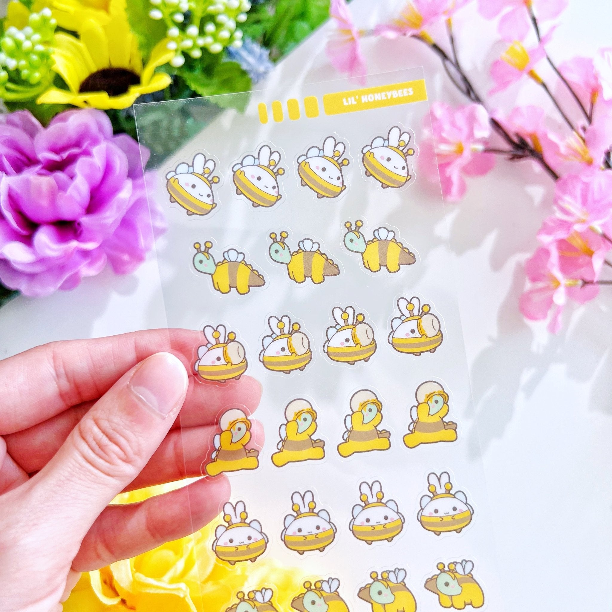 Seal Sticker - Lil' Honeybees - Transparent - SumLilThings