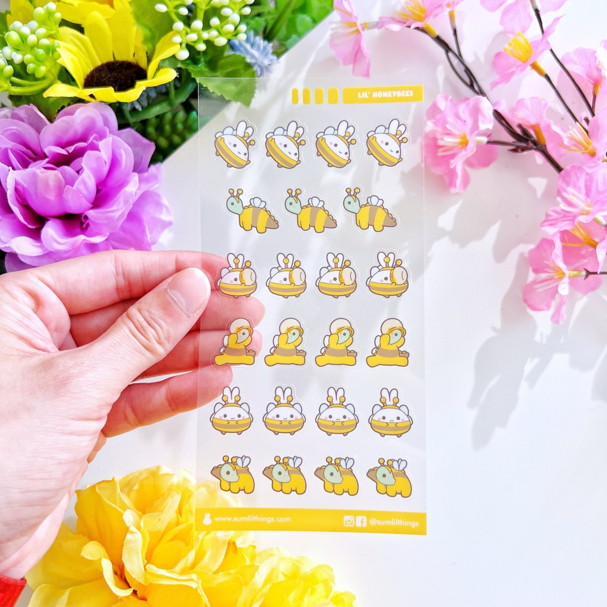 Seal Sticker - Lil' Honeybees - Transparent - SumLilThings