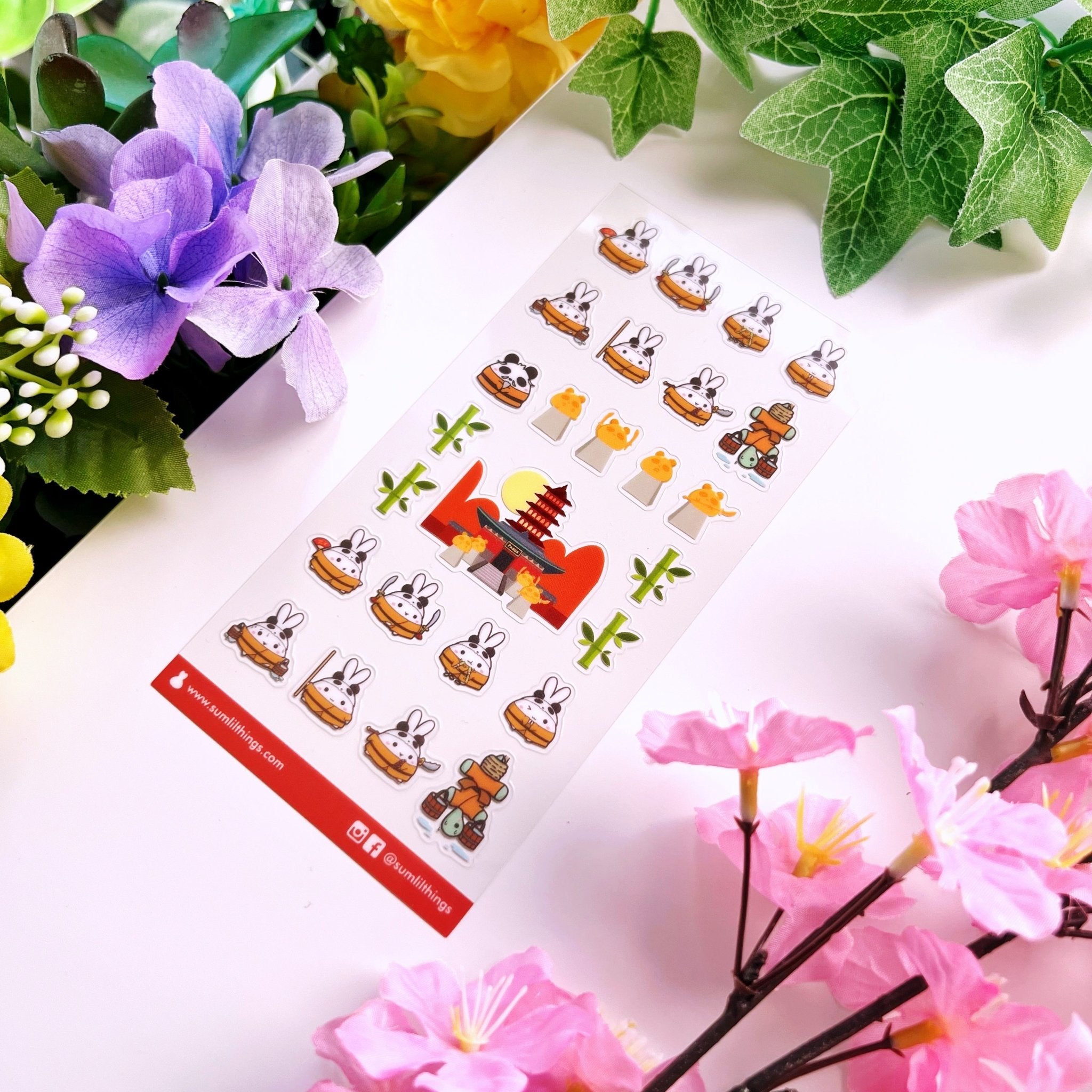 Seal Sticker - Lil' Panda Dojo - Transparent - SumLilThings