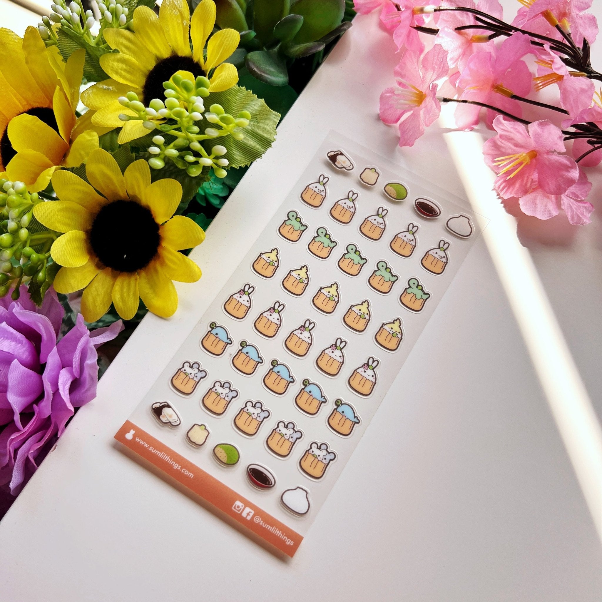 Seal Sticker - Lil' Shumai Dimsum - Transparent - SumLilThings