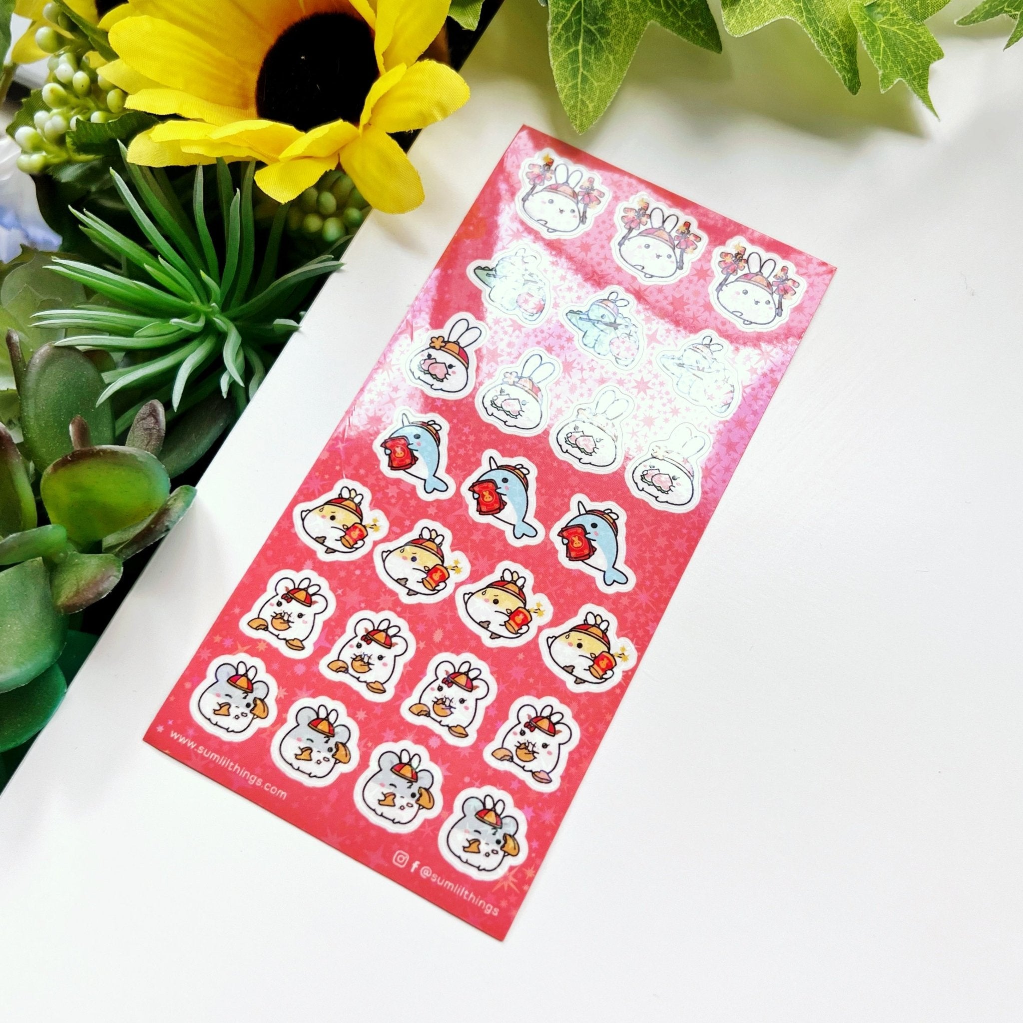 Seal Sticker - Year of the Rabbit - Holographic - SumLilThings