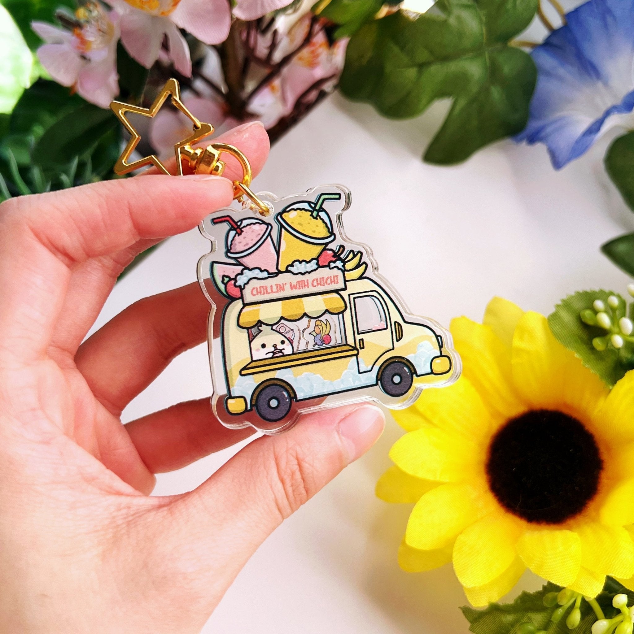 Shaker Keychain - Chichi's Smoothie Truck - SumLilThings