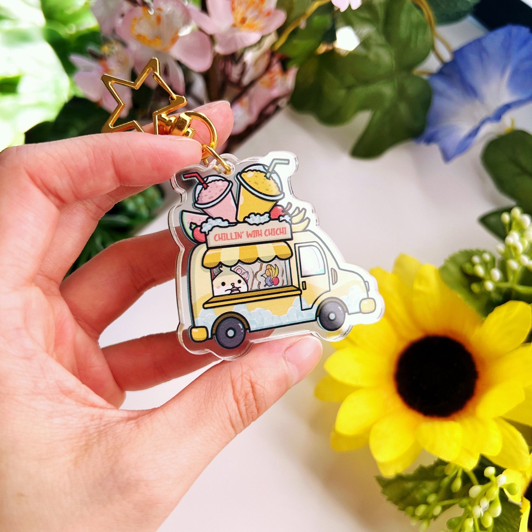 Shaker Keychain - Chichi's Smoothie Truck - SumLilThings