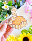 Shaker Keychain - Honeycomb (Refillable) with Blind Bag - SumLilThings