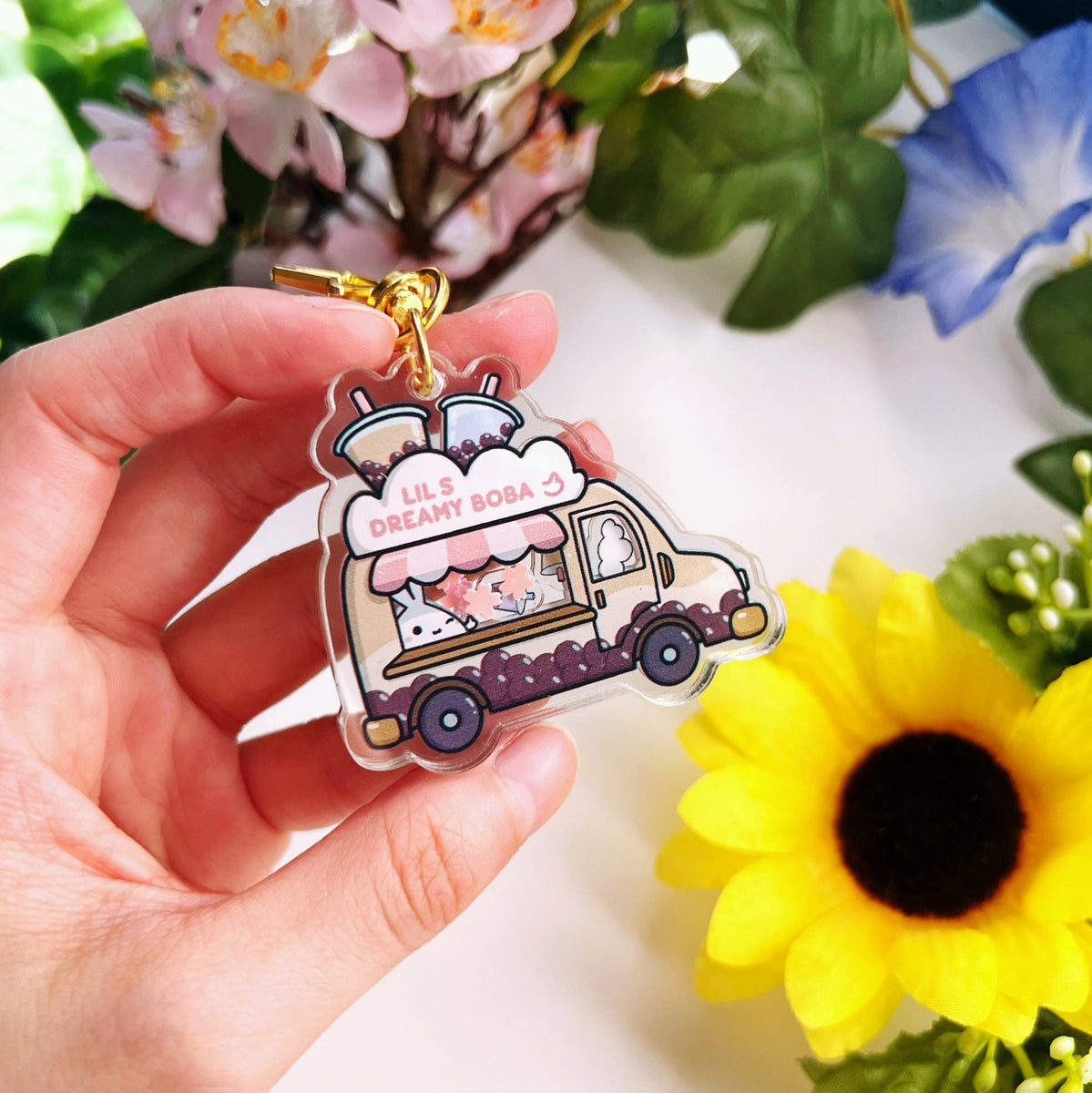 Shaker Keychain - Lil's Boba Truck – SumLilThings