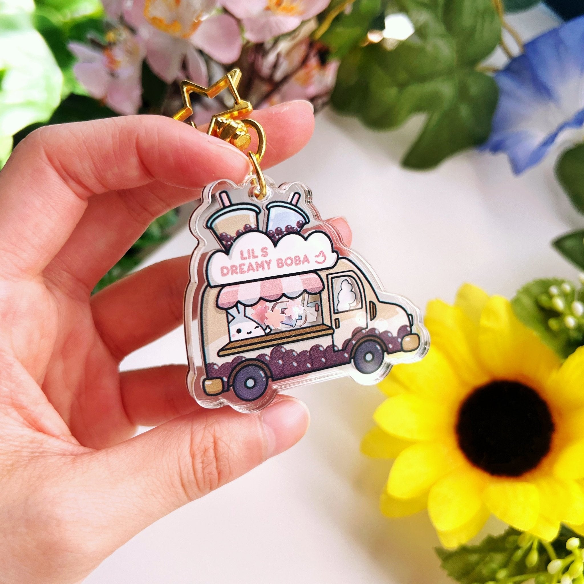 Shaker Keychain - Lil's Boba Truck - SumLilThings