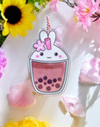 Shaker Keychain - Sakura Boba Cup (Refillable) with Blind Bag - SumLilThings