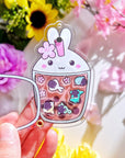 Shaker Keychain - Sakura Boba Cup (Refillable) with Blind Bag - SumLilThings