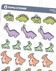 So Many Dinohs Stickers - SumLilThings